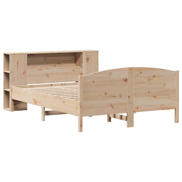 vidaXL Letto Libreria senza Materasso 120x190 cm in Legno di Pino