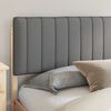 vidaXL Letto con Testiera Rivestita Grigio chiaro 200 x 200 cm