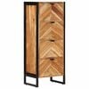 vidaXL Mobile da Bagno 40x30x100 cm Legno Massello di Acacia e Ferro