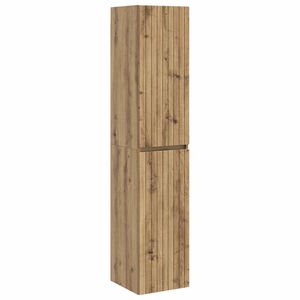 vidaXL Mobiletto da Bagno a Muro Rovere Artigianale 33 x 34,5 x 160 cm