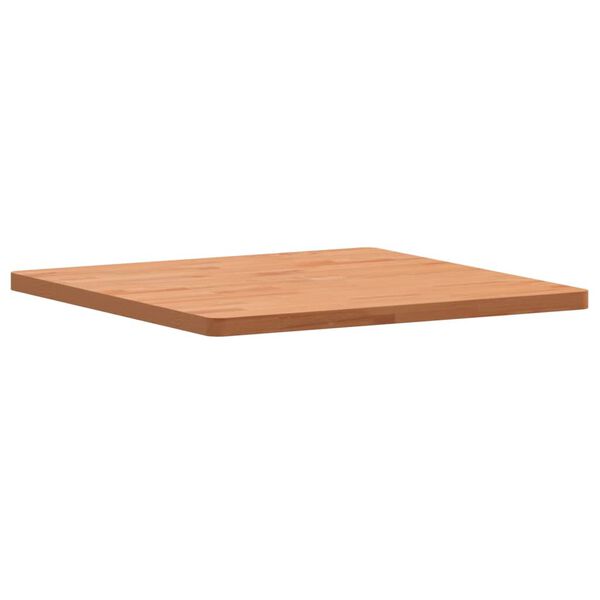 vidaXL Piano per Tavolo 60x60x2,5 cm Quadrato Legno Massello di Faggio