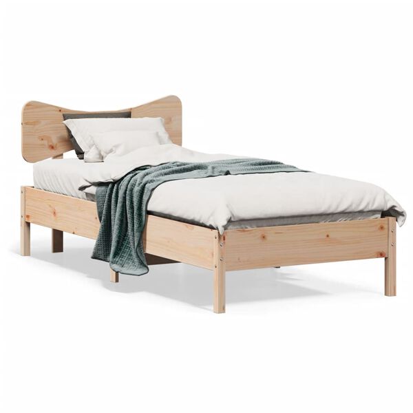 vidaXL Giroletto senza Materasso 75x190 cm in Legno Massello di Pino