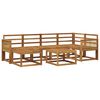 vidaXL Set di divani da esterno 7 pcs Naturale