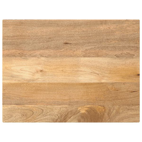 vidaXL Piano per Tavolo 80x70x2,5 cm Rettangolare Legno Massello Mango