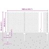 vidaXL Recinzione con Posto Argento 0,8 x 10 m Acciaio