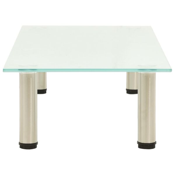 vidaXL Mobile Porta TV Glassato 80x35x17 cm in Vetro Temperato