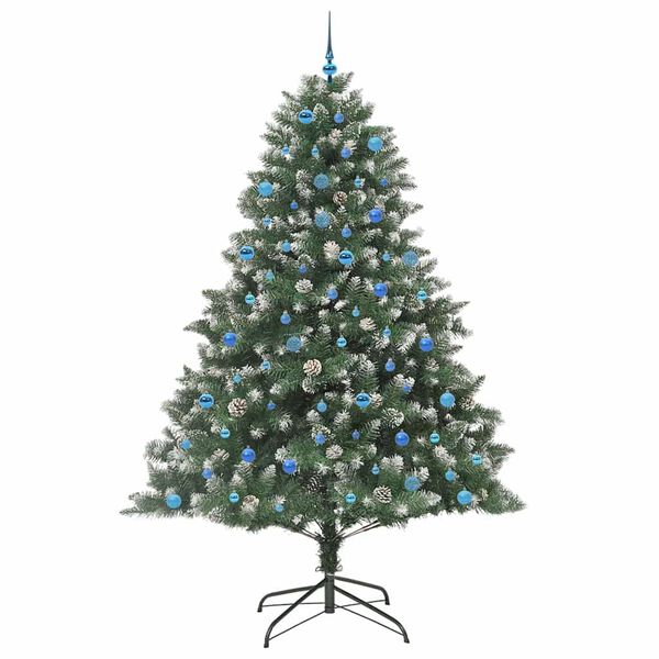 vidaXL Albero di Natale artificiale con 300 LED Verde 240 cm
