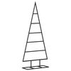 vidaXL Albero di Natale Decorativo in Metallo Nero 90 cm