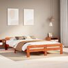 vidaXL Letto senza Materasso Marrone Cera 140x190 cm in Legno di Pino