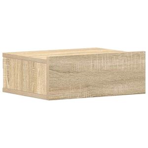 vidaXL Comodino Pensile Rovere Sonoma 40x30x15 cm in Legno Multistrato
