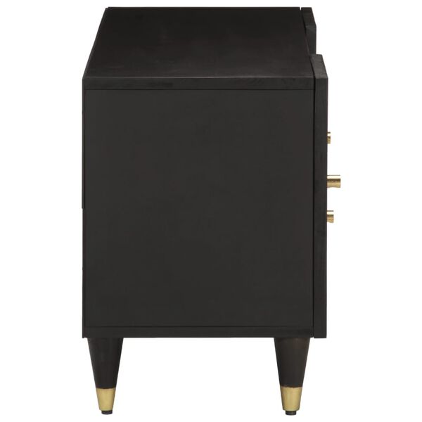 vidaXL Mobile Porta TV 105x33x46cm in Legno Massello di Mango