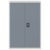 vidaXL Schedario Grigio Chiaro e Grigio Scuro 90x40x140 cm in Acciaio