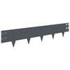 vidaXL Bordura per Prato 30 pz 100 x 20 cm Acciaio Antracite