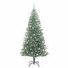 vidaXL Albero di Natale Artificiale Imbiancato con Luci LED 240 cm