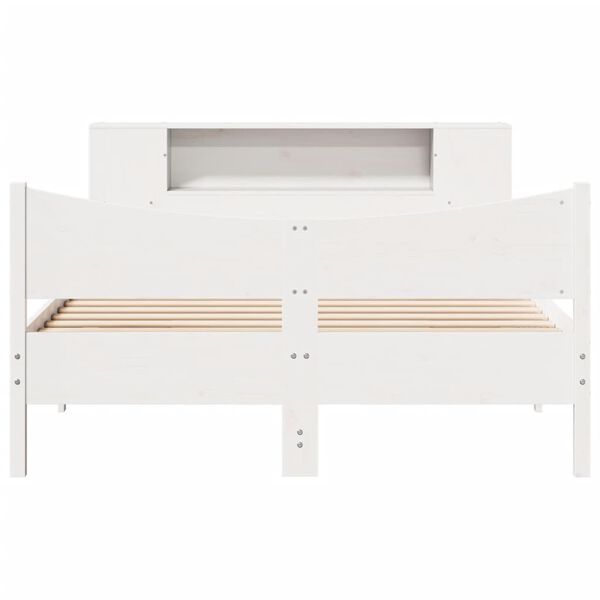 vidaXL Letto senza Materasso Bianco 140x190 cm Legno Massello di Pino