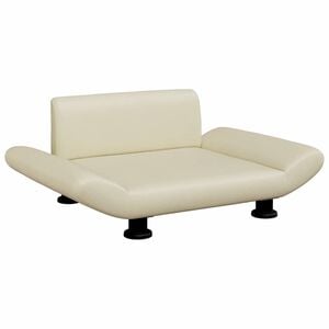 vidaXL Lettino per Cani Crema 70x45x28 cm in Similpelle