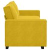 vidaXL Divano a 3 Posti Giallo 220x78x84 cm in Velluto