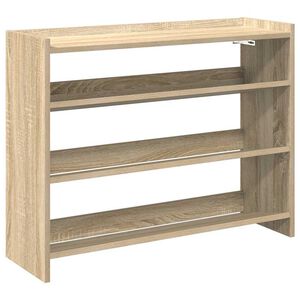 vidaXL Scarpiera Rovere Sonoma 80x25x62 cm in Legno Multistrato