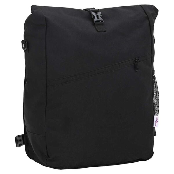 vidaXL Borsa per biciclette Nero 33 x 16 x 60 cm Poliestere