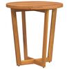 vidaXL Tavolino da giardino rotondo &Oslash;70x75 cm in Legno Massello di Acacia