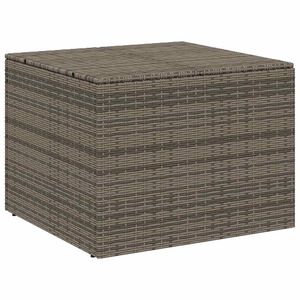 vidaXL Contenitore da Giardino Grigio 291L in Polyrattan