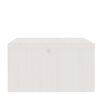 vidaXL Supporto per Monitor Bianco 100x27x15 cm Legno Massello di Pino