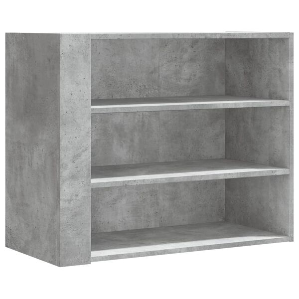 vidaXL Armadietto a Muro Grigio Cemento 75x35x60 cm in Truciolato