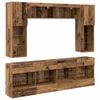 vidaXL Set di Mobiletto da TV a Parete 6 pz Legno vecchio