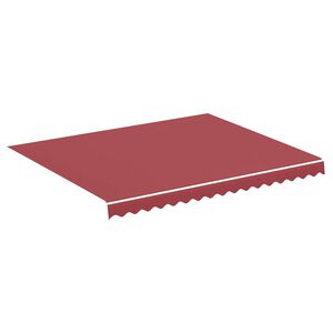 vidaXL Tessuto di Ricambio per Tenda da Sole Rosso Borgogna 300x250 cm