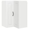 vidaXL Mobile angolare per parete PORTO Bianco 57 x 57 x 80 cm