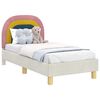 vidaXL Struttura letto per bambini con testata Crema 70 x 140 cm