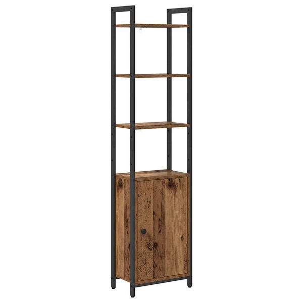 vidaXL Armadio per Libri Legno vecchio 40 x 24 x 161 cm
