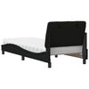 vidaXL Letto con Materasso Nero 80x200 cm in Tessuto
