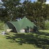 vidaXL Tenda Teepee con tetto Verde e Grigio 600 x 600 x 347 cm