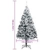 vidaXL Albero di Natale artificiale con 300 LED Bianco 180 cm