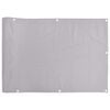 vidaXL Paravento da Balcone Grigio 800x120 cm in PVC