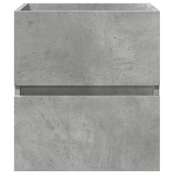 vidaXL Mobile Lavabo Grigio Cemento 41x38,5x45 cm in Legno Multistrato