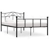 vidaXL Giroletto Nero in Metallo 120x200 cm