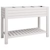 vidaXL Fioriera Rialzata da Giardino Bianca 110x45x79 cm Polipropilene