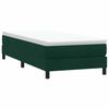 vidaXL Letto a Molle senza Materasso Verde Scuro 200x220 cm Velluto