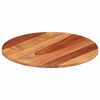 vidaXL Piano Tavolo in Legno Massello di Acacia Rotondo 15-16 mm 40 cm