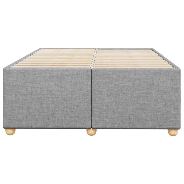 vidaXL Giroletto senza Materasso Grigio Chiaro 120x190 cm in Tessuto