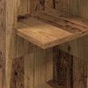 vidaXL Mobile angolare Legno vecchio 27,5x27x140cm Legno multistrato