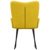 vidaXL Sedie da Pranzo 2 pz Gialle in Velluto