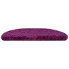 vidaXL Tappetini per scale 10 pz 65x21x4 cm Viola Semicircolari Grandi