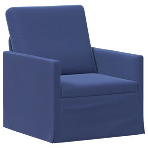 vidaXL Divano Singolo Blu Polizia 70 x 81 x 82 cm Velluto (V)