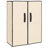 vidaXL Scarpiera Crema 60x28x90 cm Tessuto