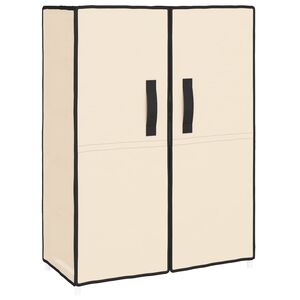 vidaXL Scarpiera Crema 60x28x90 cm Tessuto