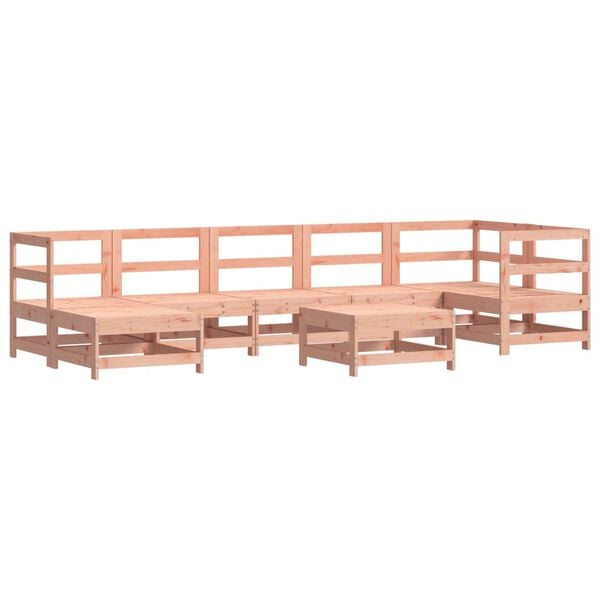 vidaXL Set Divani Giardino 8 pz con Cuscini Legno Massello di Douglas