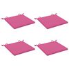 vidaXL Cuscini per Sedia in 4 Pezzi SOEST 4 pz 100% Poliestere Rosa